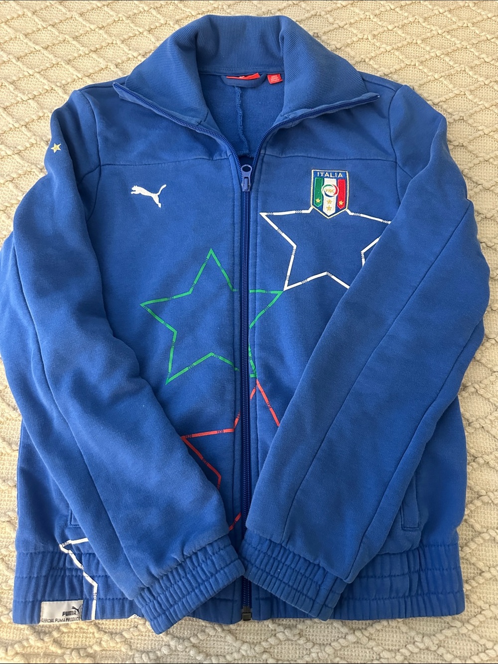 Puma Blue Italia Star Zip-Up Jacket